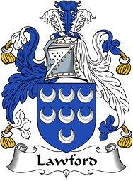 English Coat of Arms for the family Lawford