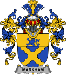 Irish Family Coat of Arms (v.25b) Markham