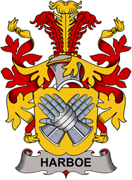 Coat of arms used by the Danish family Harboe
