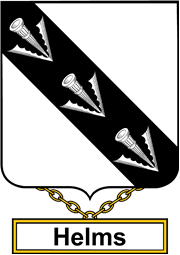 English Coat of Arms Shield Badge for Helms or Helme