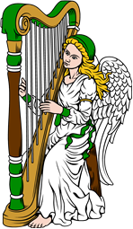 Angel 2 Playing the Harp