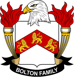 Coat of arms used by the Bolton family in the United States of America