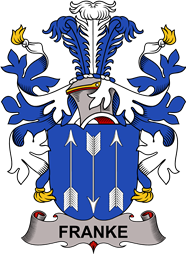 Coat of arms used by the Danish family Franke