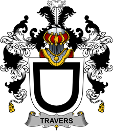 Irish Family Coat of Arms (v.25b) Travers