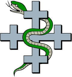 Crosslet Serpent Entwined