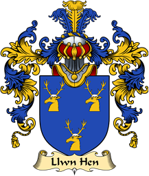 Welsh Family Coat of Arms (v.25) Llwn Hen (ancestor of Gwynfardd)