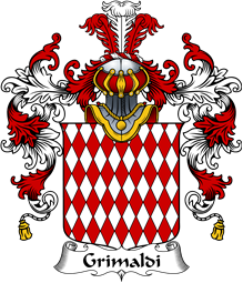 Italian Family Coat of Arms (v.25b) Grimaldi