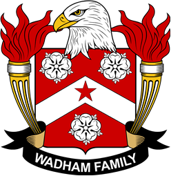 Coat of arms used by the Wadham family in the United States of America