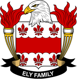 Coat of arms used by the Ely family in the United States of America