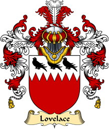 English Family Coat of Arms (v.25) Lovelace