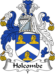 English Coat of Arms for the family Holcombe