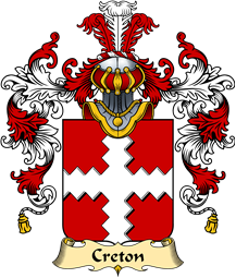 French Family Coat of Arms (v.25) Creton