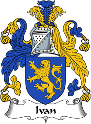 English Coat of Arms for the family Ivan