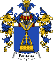 Italian Family Coat of Arms (v.25b) Fontana
