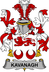 Irish Coat of Arms for Kavanagh or Cavanagh