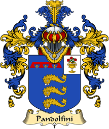 Italian Family Coat of Arms (v.25a) Pandolfini