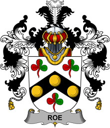 Irish Family Coat of Arms (v.25b) Roe