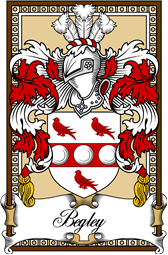 Scottish Coat of Arms Bookplate for Begley