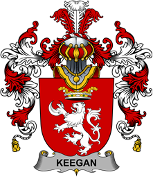Irish Family Coat of Arms (v.25b) Keegan or Egan