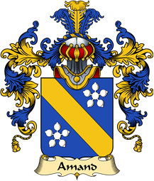 French Family Coat of Arms (v.25) Amand