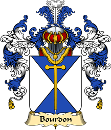 French Family Coat of Arms (v.25) Bourdon
