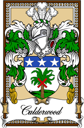 Scottish Coat of Arms Bookplate for Calderwood