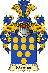 French Family Coat of Arms (v.23) for Monnet