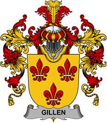Irish Family Coat of Arms (v.25b) Gillen or O