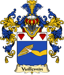 French Family Coat of Arms (v.25) Vuillemain or Vuillemin