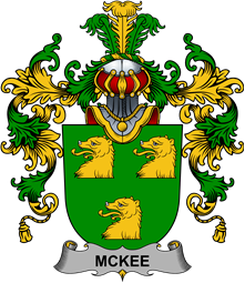 Irish Family Coat of Arms (v.25b) Kee or McKee