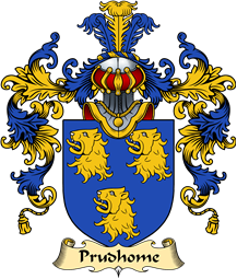 English Family Coat of Arms (v.25) Prudhome