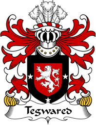 Welsh Coat of Arms for Tegwared (Y BAISWEN)