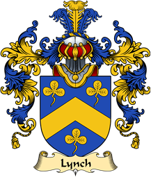 Irish Family Coat of Arms (v.25a) Lynch
