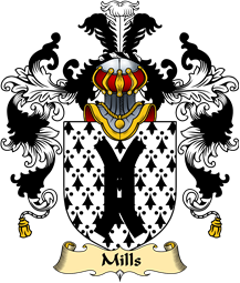 English Family Coat of Arms (v.25) Mills