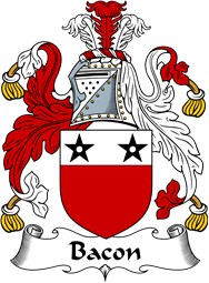 English Coat of Arms for the family Bacon