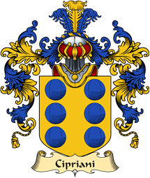 Italian Family Coat of Arms (v.25a) Cipriani