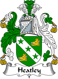 English Coat of Arms for the family Heatley