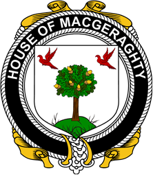 Irish Coat of Arms Badge for the MACGERAGHTY family