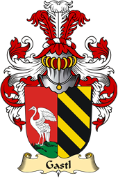 v.23 Coat of Family Arms from Germany for Gastl