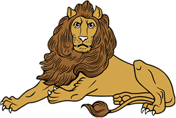 Lion Couchant Guardant