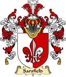 Irish Family Coat of Arms (v.25a) Sarsfield
