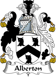 English Coat of Arms for the family Alberton