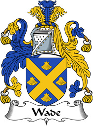English Coat of Arms for the family Wade
