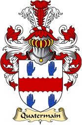 English Coat of Arms (v.23) for the family Quatermain