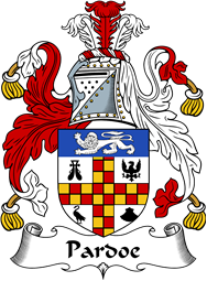 English Coat of Arms for the family Pardoe