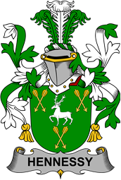 Irish Coat of Arms for Hennessy or O