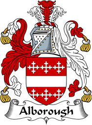 English Coat of Arms for the family Alborough