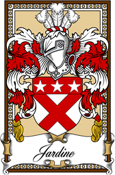 Scottish Coat of Arms Bookplate for Jardine