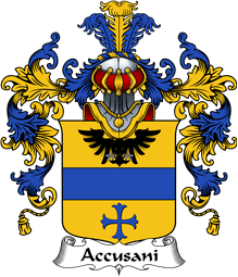Italian Family Coat of Arms (v.25b) Accusani