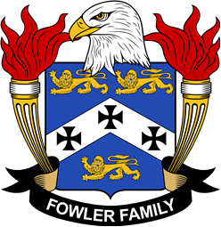 Coat of arms used by the Fowler family in the United States of America